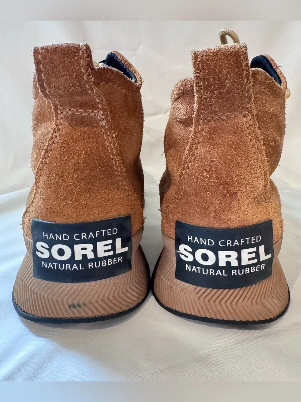Sorel Youth kids Out N About Classic Boots Waterproof Sz 3 Tan Brown Navy Winter